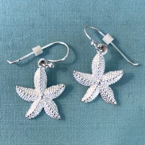 Sterling Silver Starfish Earrings
